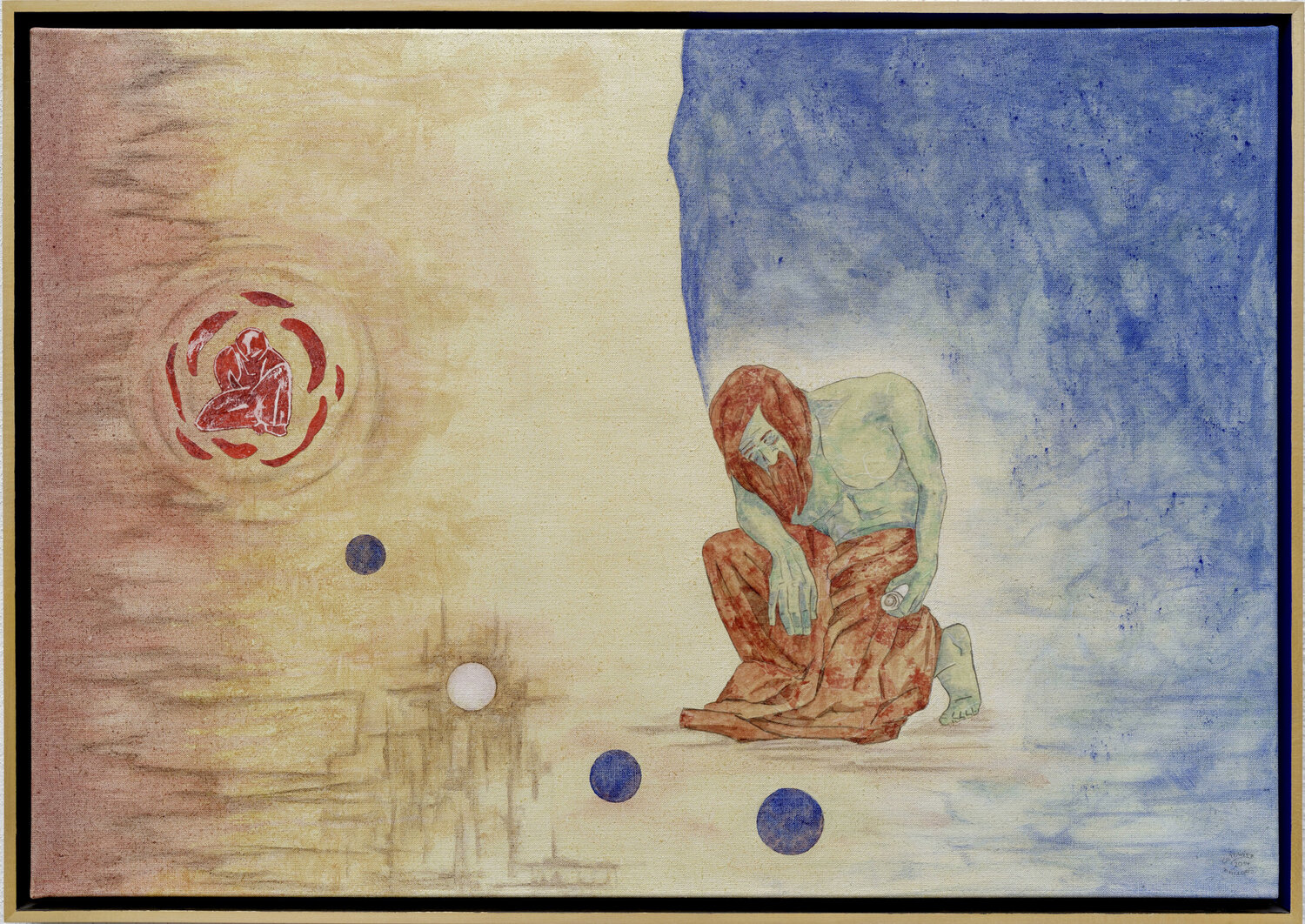 The Master Of Desaster Sabrina Catowiez Original painting for sale