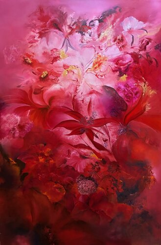 Corolle de feu by Sylvie Roy, Painting for Sale on Select