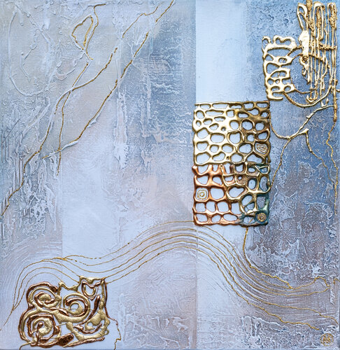 "LIQUID METAL"              Emboss Art by Vitaly Moiseev, Painting for Sale on Select
