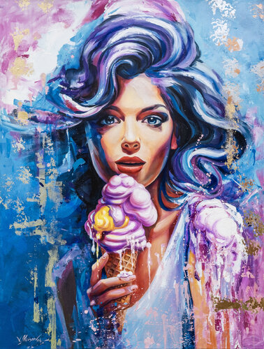 “COOL DELIGHT” by Vitaly Moiseev, Painting for Sale on Select