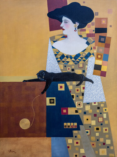 "GUSTAV, WISH YOU WERE HERE!" Emboss Art by Vitaly Moiseev, Painting for Sale on Select