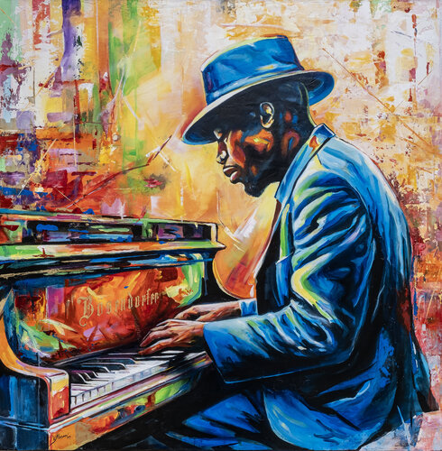 "Heart's Melody" by Vitaly Moiseev, Painting for Sale on Select