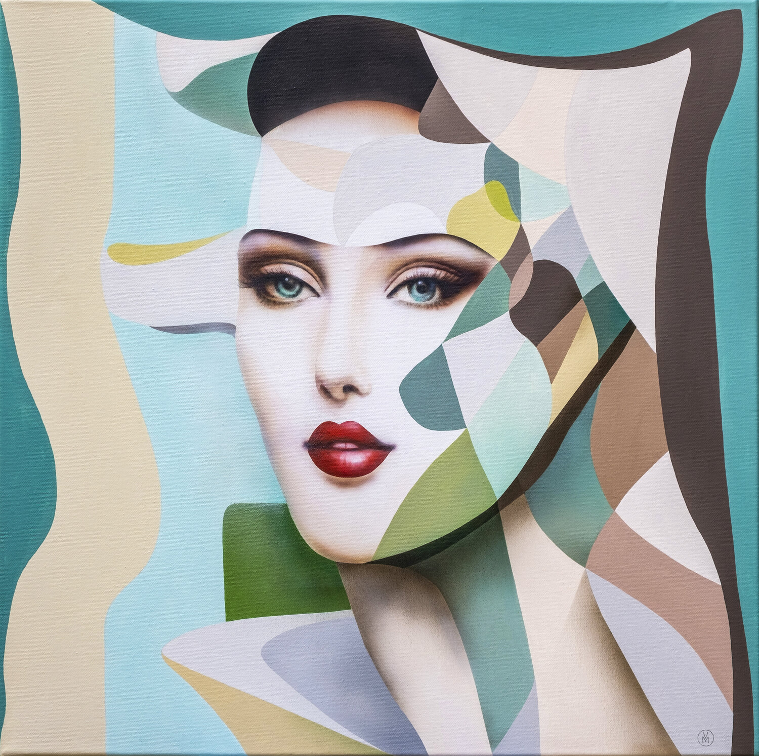 "PORTRAIT OF ELEGANCE" Vitaly Moiseev Original painting for sale