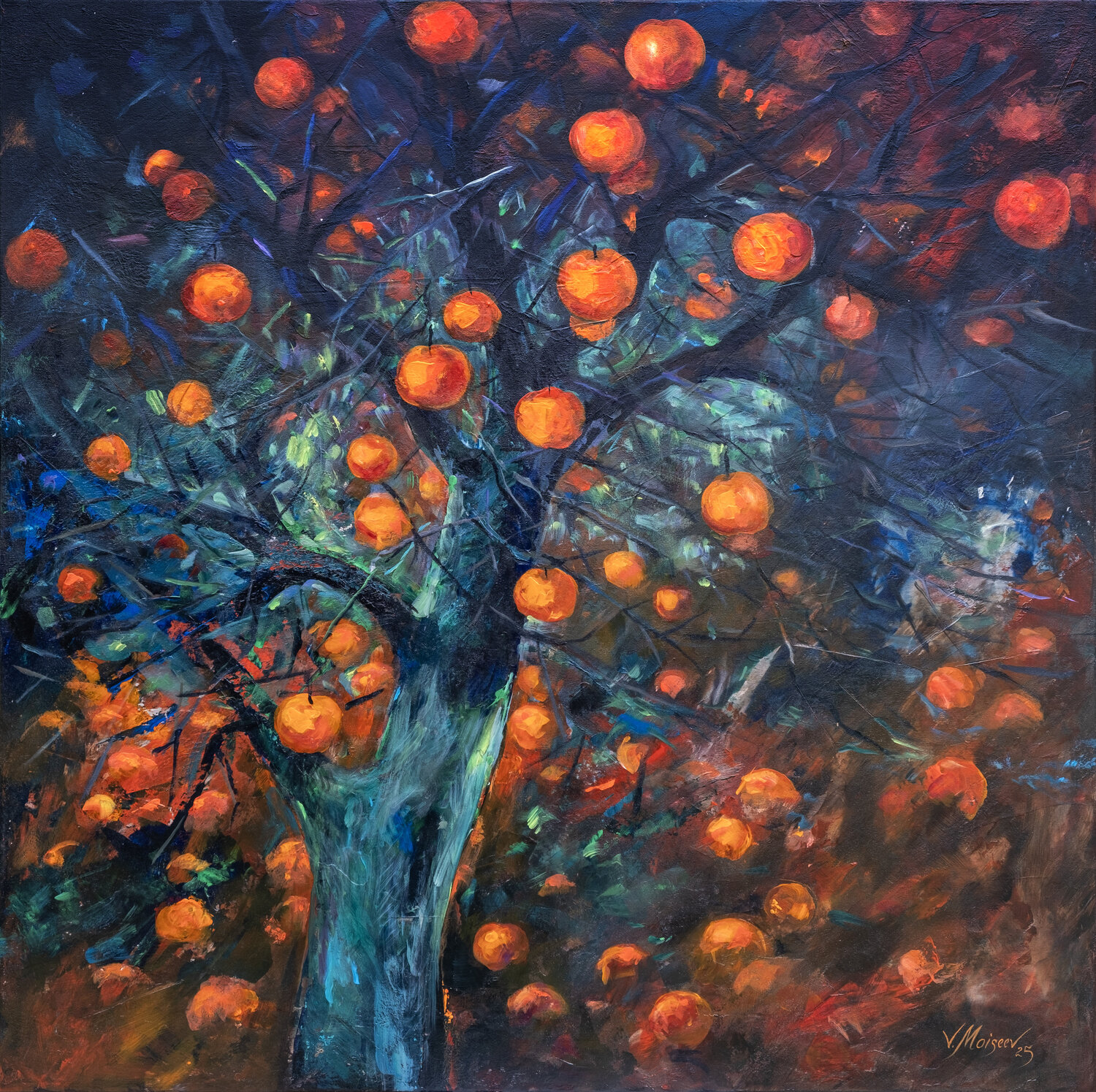"Harvest of Light" Vitaly Moiseev Original painting for sale