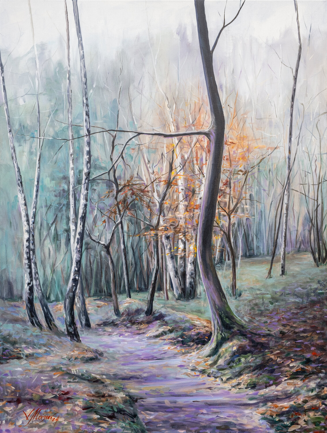 “A Walk Through Memory” Vitaly Moiseev Original painting for sale
