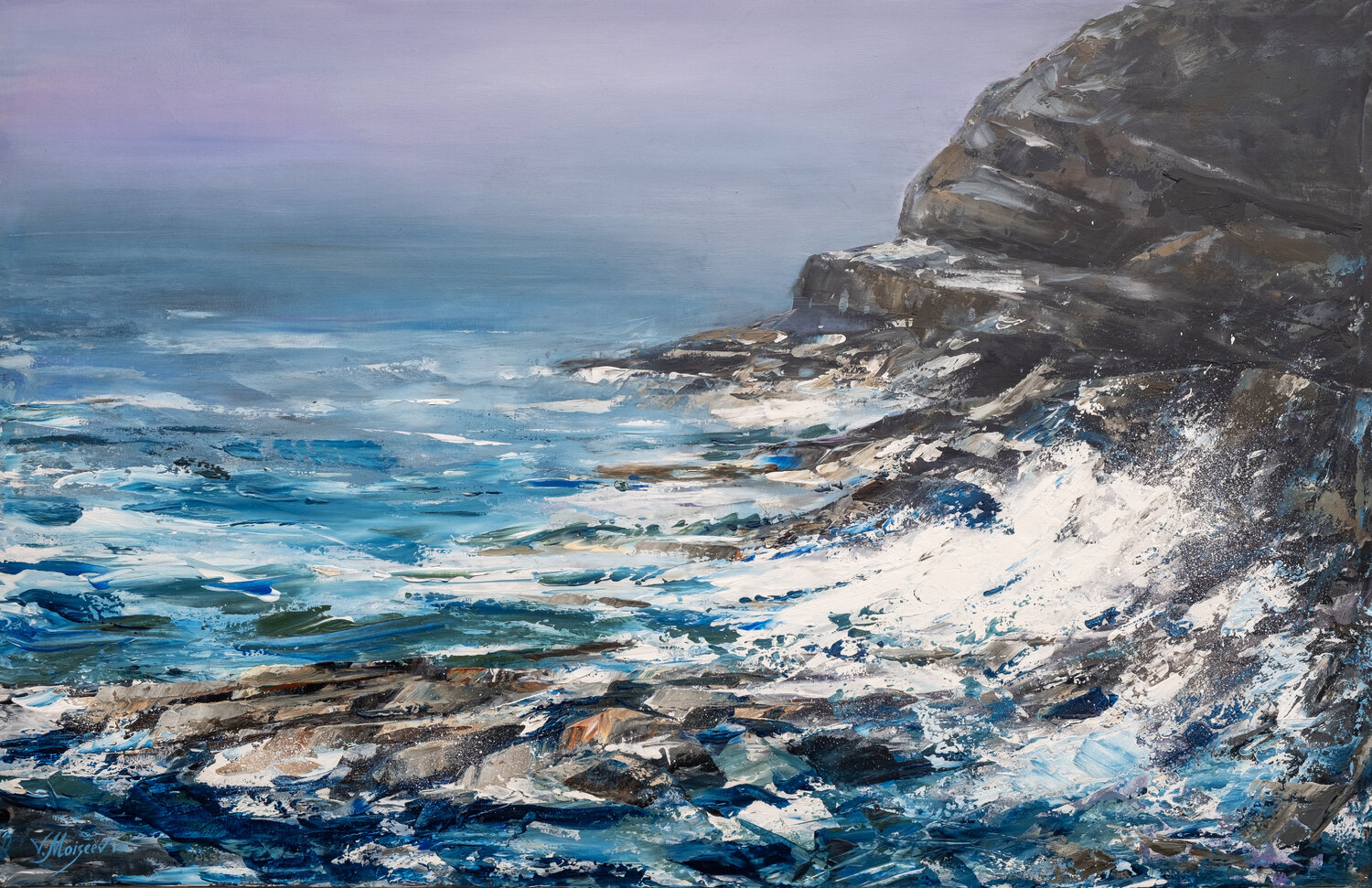 "Calming Sea" Vitaly Moiseev Original painting for sale