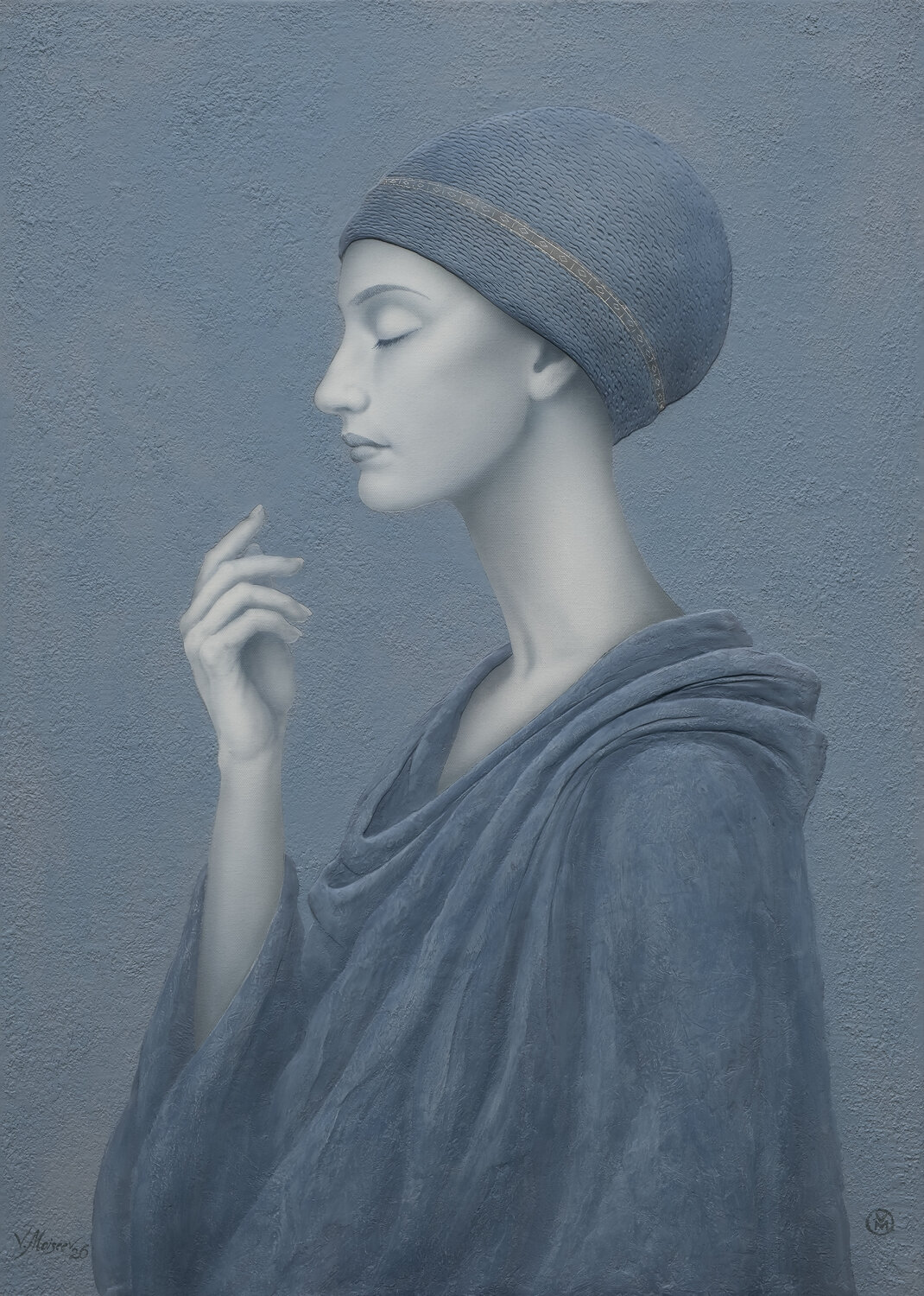 Echoes of Silence – "Silent Fade" Vitaly Moiseev Original painting for sale