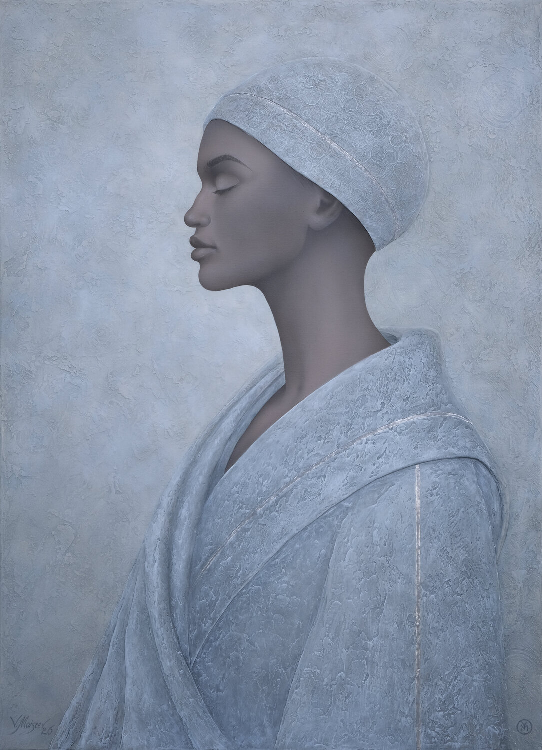 Echoes of Silence – "Silent Alignment" Vitaly Moiseev Original painting for sale