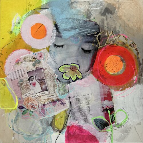 Wir sind alle miteinander verbunden by Huanita Vidicek, Painting for Sale on Select