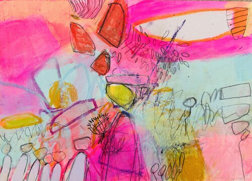 Der Anfang einer Erinnerung 2/2 by Huanita Vidicek, Painting for Sale on Select