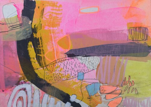 Die Stelle, an der Gedanken wachsen by Huanita Vidicek, Painting for Sale on Select