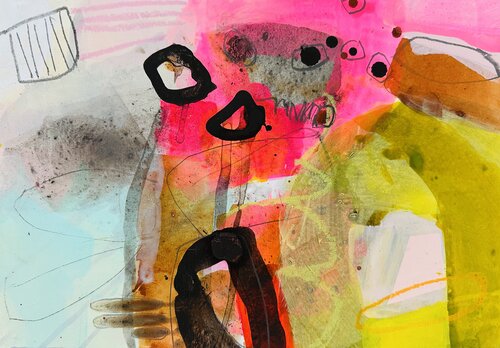 Der Tanz der Fehler by Huanita Vidicek, Painting for Sale on Select
