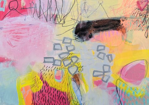 Die Farbe der Gedanken by Huanita Vidicek, Painting for Sale on Select