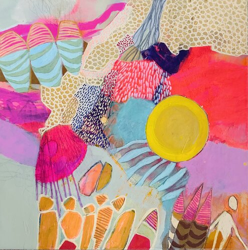 Die Welt spielt verrückt by Huanita Vidicek, Painting for Sale on Select