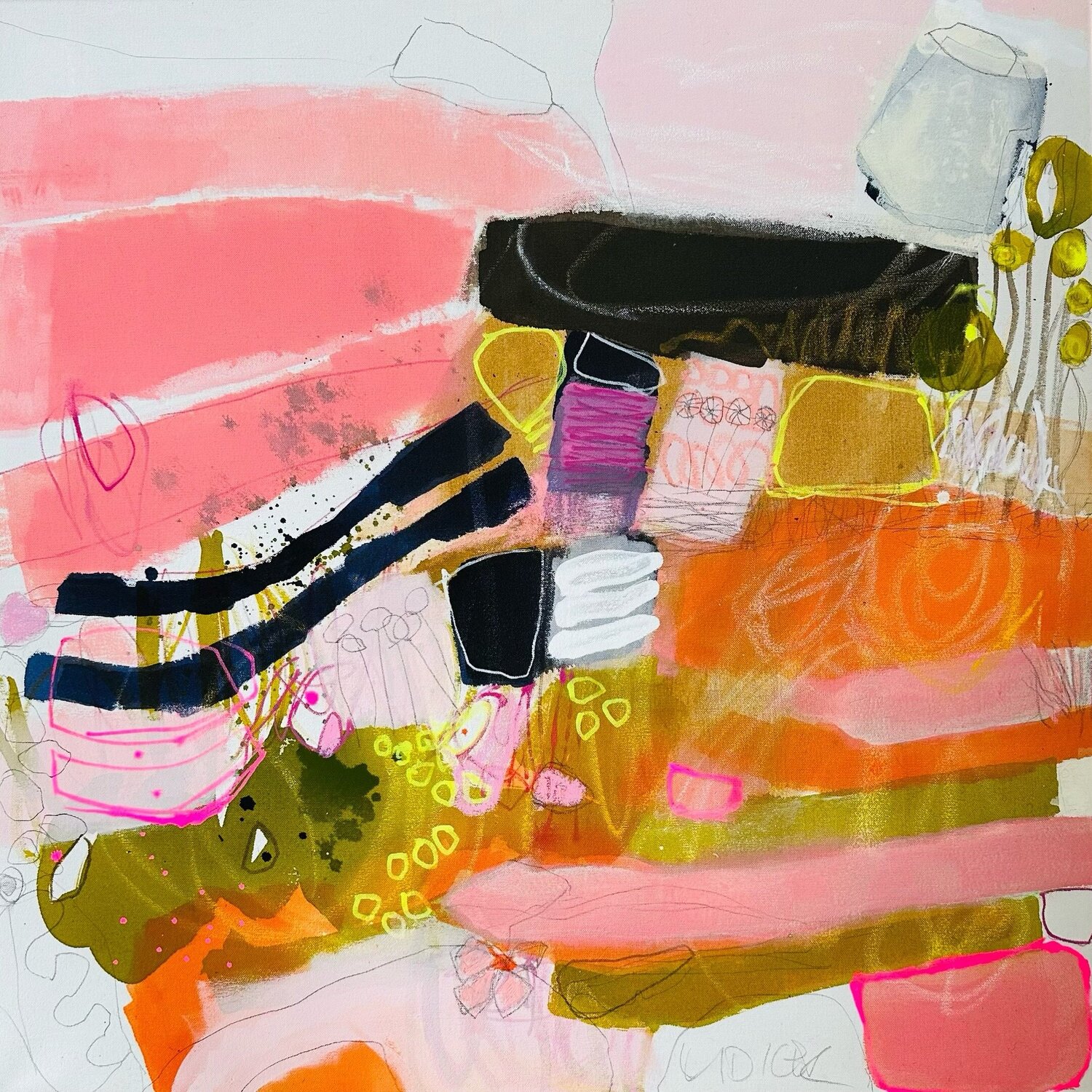 Zwischenräume der Leichtigkeit Huanita Vidicek Original painting for sale