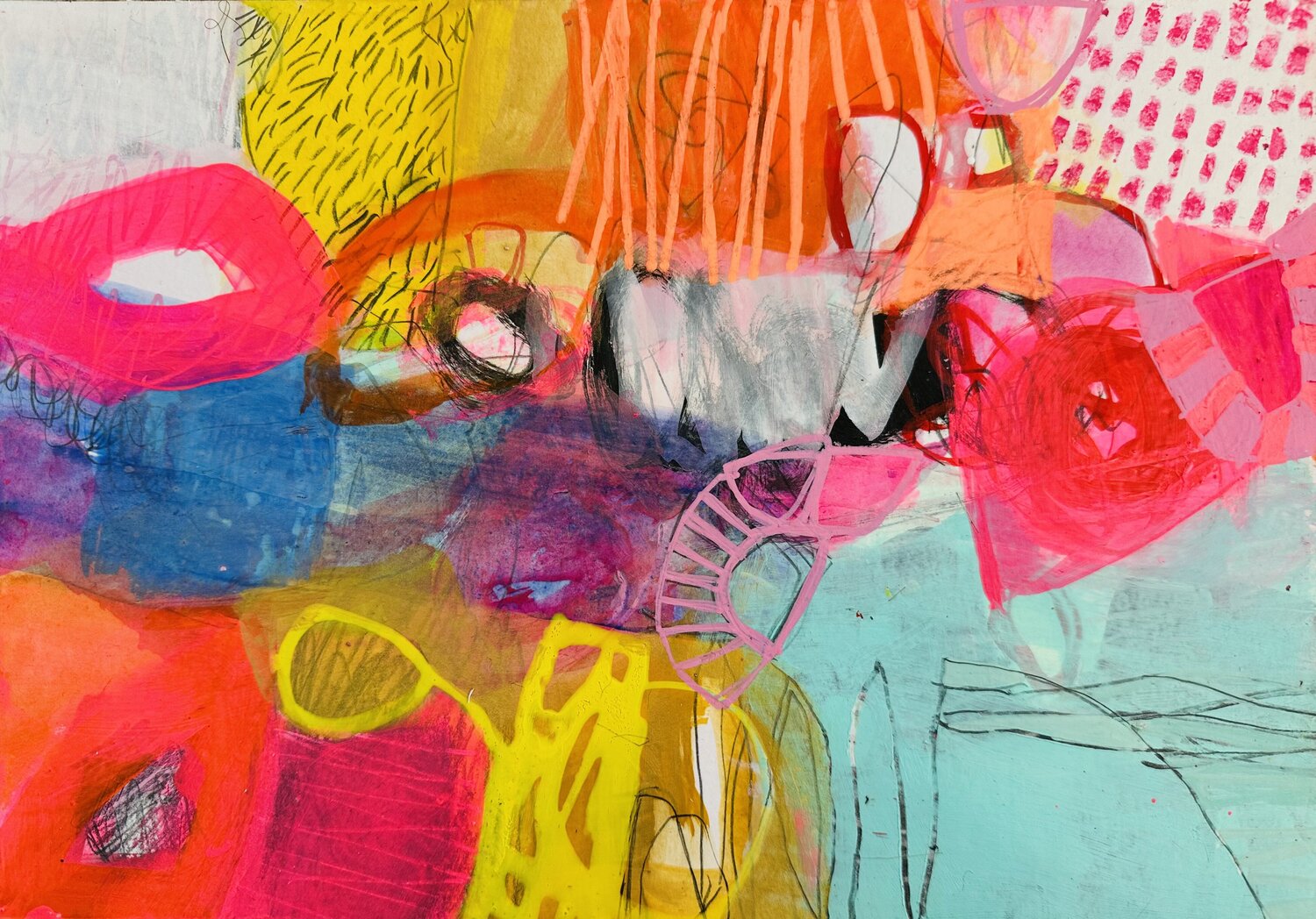 Was bleibt, wenn nichts feststeht Huanita Vidicek Original painting for sale