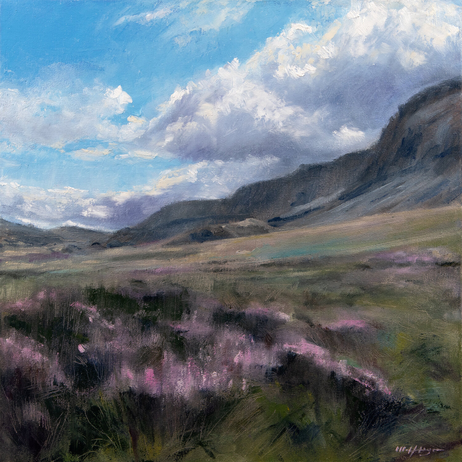 Blooming Heather Wolfango Chiappella Original painting for sale