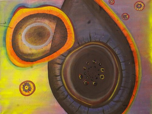 The Memory of the Cell by Dilara Wegner, Painting for Sale on Select