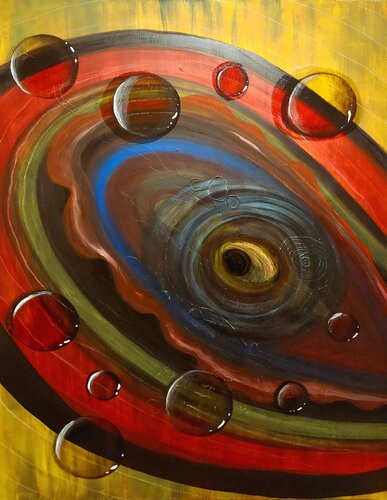 Cosmic Crucible by Dilara Wegner, Painting for Sale on Select