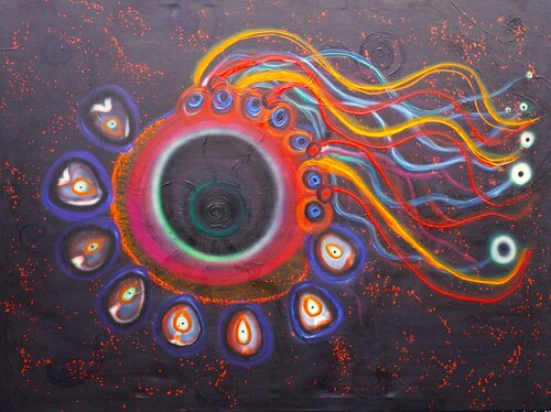 Symphony of Origins by Dilara Wegner, Painting for Sale on Select