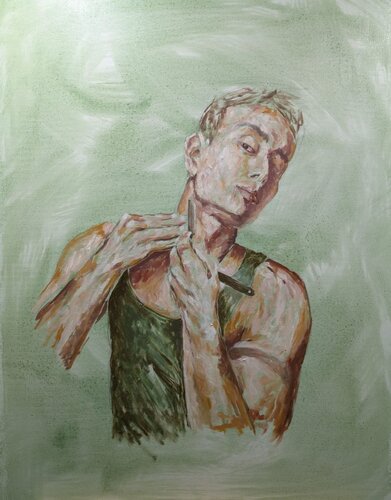 Ma se... by Adriano Scarano, Painting for Sale on Select