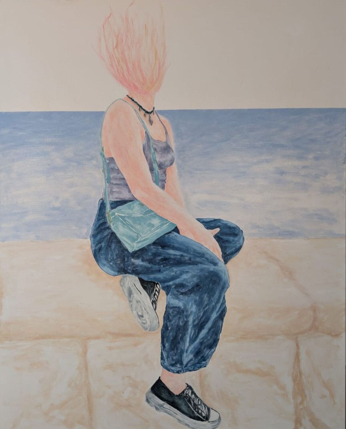 La pressione di una mente Adriano Scarano Original painting for sale