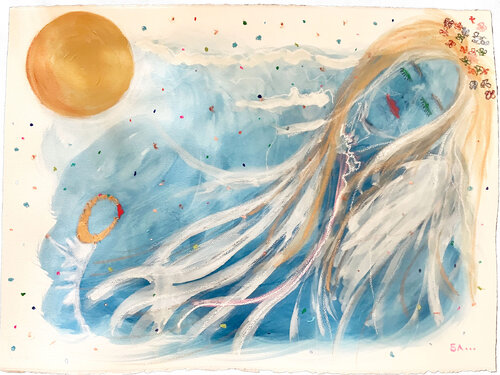Flowing by Biljana Lazovic, Painting for Sale on Select