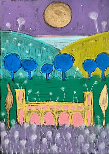 Dream House by Biljana Lazovic, Painting for Sale on Select