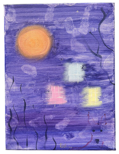 La Luna by Biljana Lazovic, Painting for Sale on Select