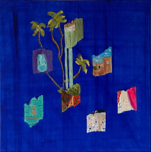 Rêverie en bleu by Biljana Lazovic, Painting for Sale on Select