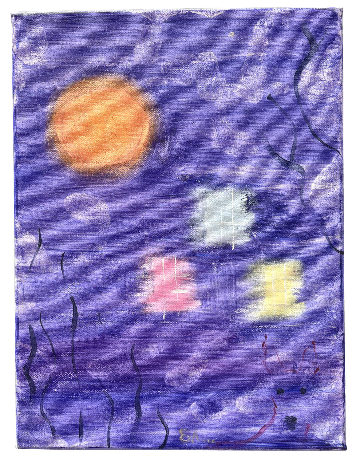La Luna Biljana Lazovic Original painting for sale