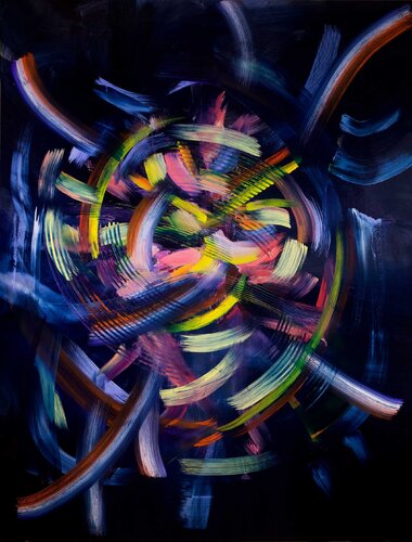 Fireworks by Mark LaRiviere, Painting for Sale on Select