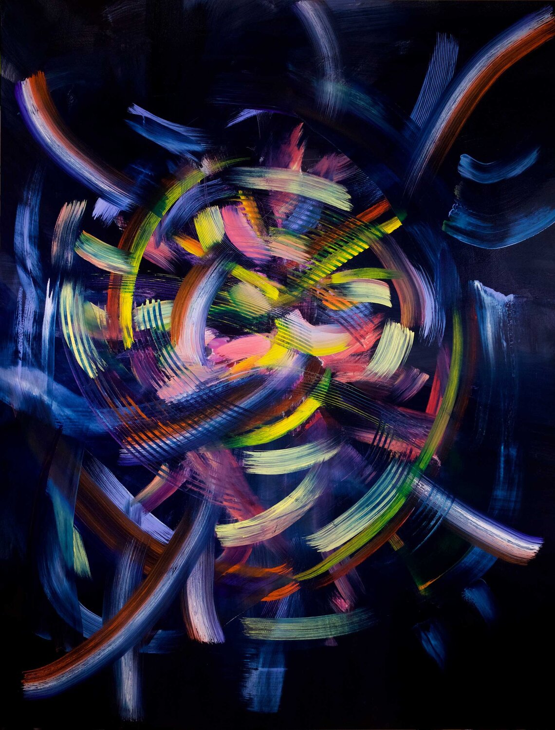Fireworks Mark LaRiviere Original painting for sale