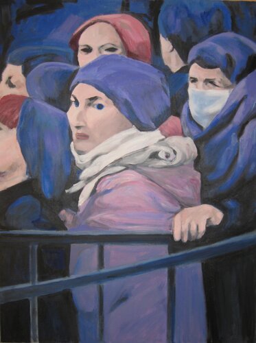 The protester by michael aitken, Painting for Sale on Select