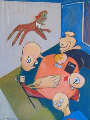 The Team Meeting by michael aitken, Painting for Sale on Select