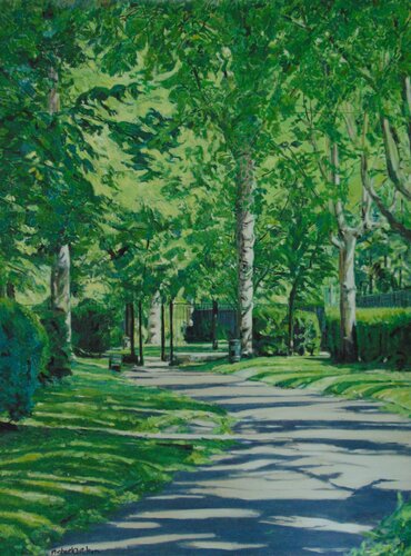 Stepney Green Park No 3, Prelude by michael aitken, Painting for Sale on Select