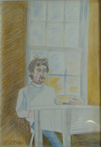 Unknown visitor by michael aitken, Drawing for Sale on Select