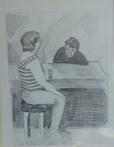 Cherie; drunk and sober by michael aitken, Drawing for Sale on Select