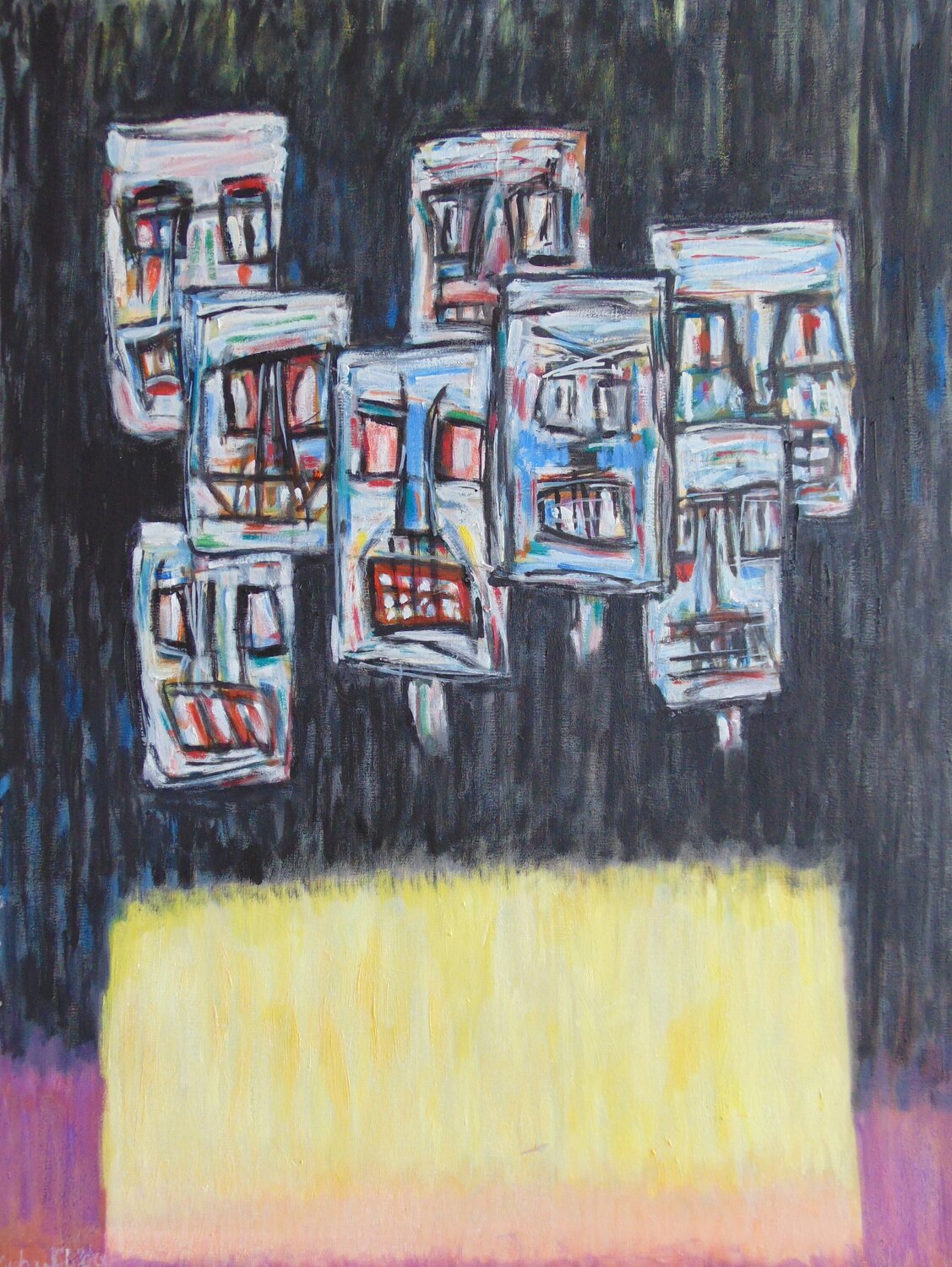 Let the Mau Mau sing. michael aitken Original painting for sale