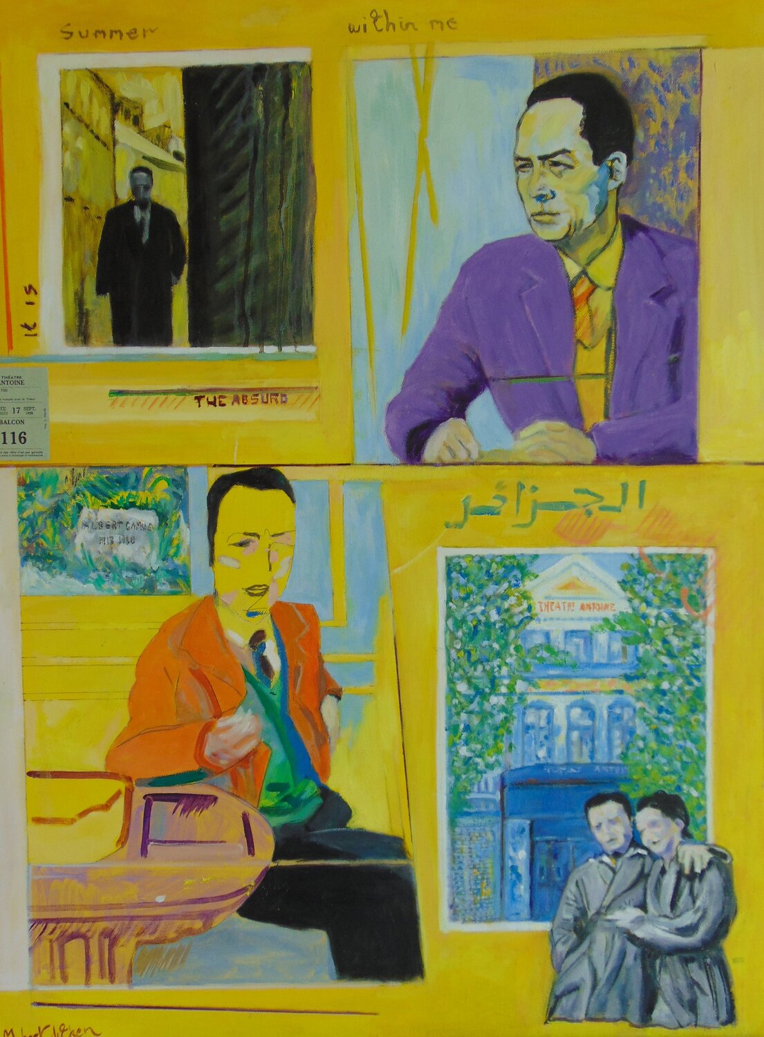 Four scenes and a final act michael aitken Original painting for sale