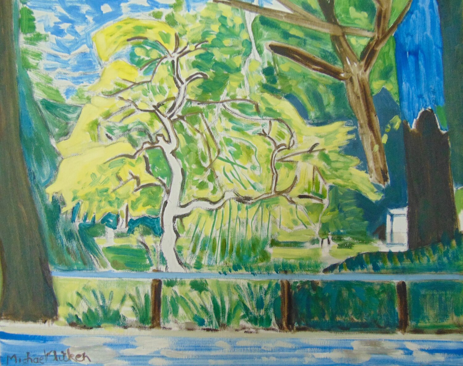 Small Tree # 2 michael aitken Original painting for sale