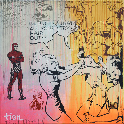 The Kiss od Death by TIAN, Painting for Sale on Select