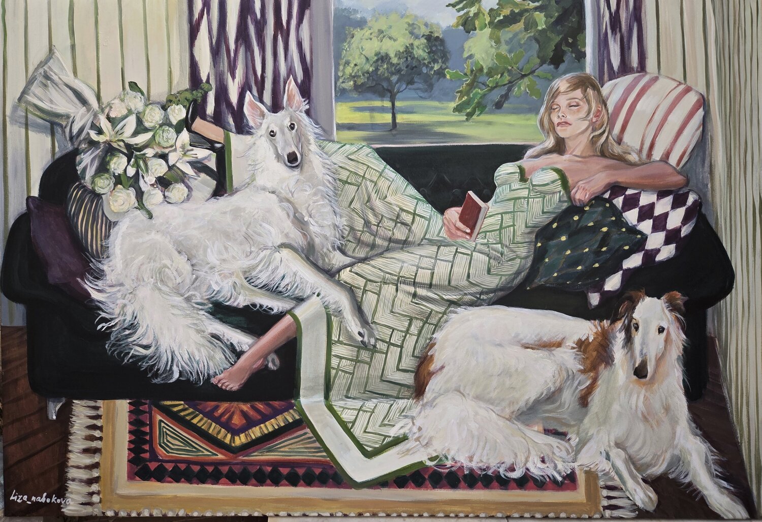 Luxury Nap Elizaveta Nabokova Original painting for sale