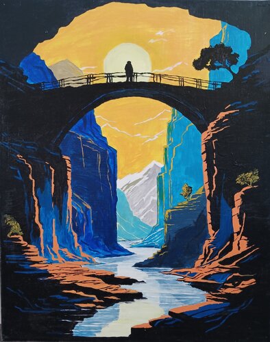 Schwelle der Ewigkeit by Nataliia Lipetska, Painting for Sale on Select
