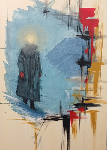 Ich bin immer bei dir by Nataliia Lipetska, Painting for Sale on Select