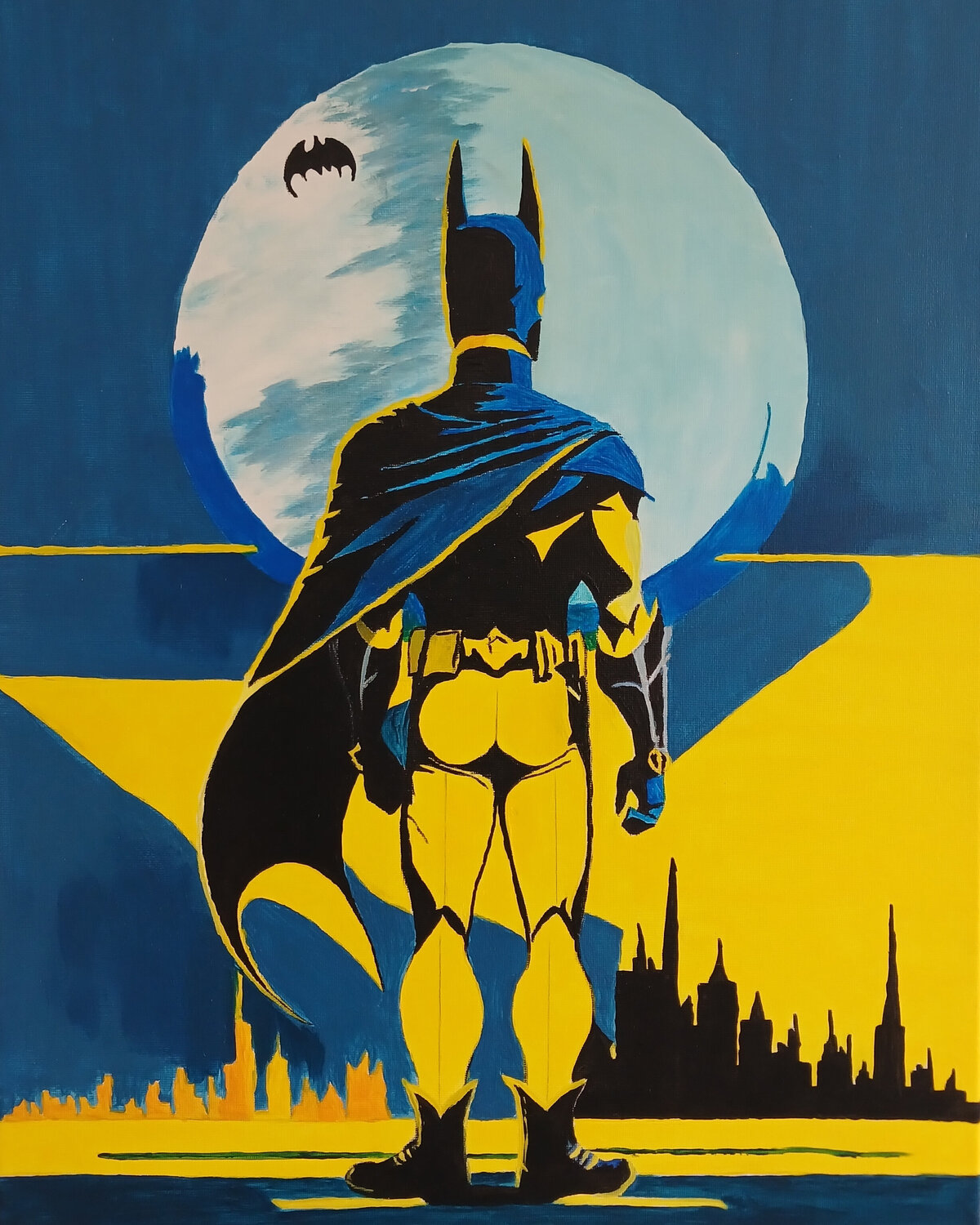 Batman Nataliia Lipetska Original painting for sale
