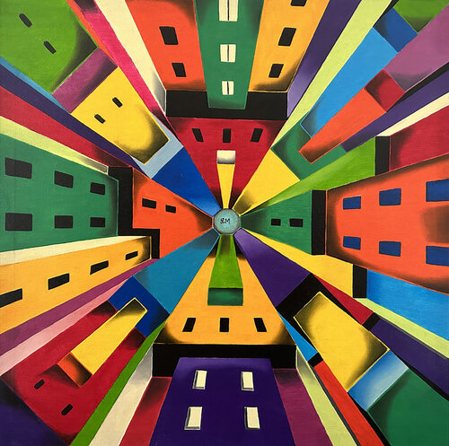 Central city by LORENZO MONEGATO, Painting for Sale on Select