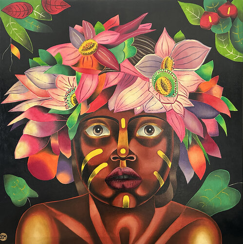 Indios by LORENZO MONEGATO, Painting for Sale on Select
