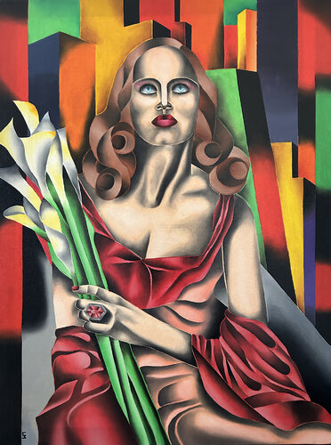 Lady Ruby by LORENZO MONEGATO, Painting for Sale on Select