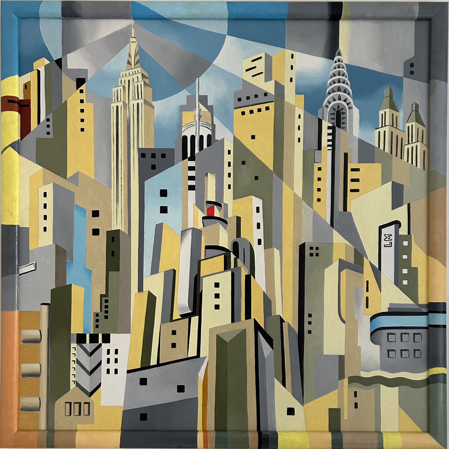 Metropolis LORENZO MONEGATO Original painting for sale